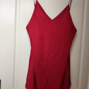 Red slip dress (S)